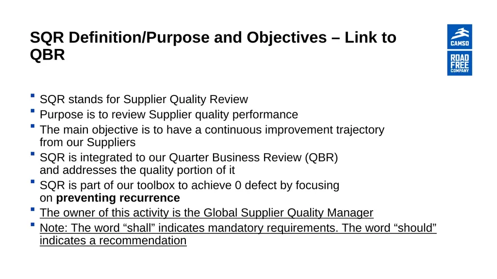Supplier Quality Review Training Material Nordin - slide 3 of 11