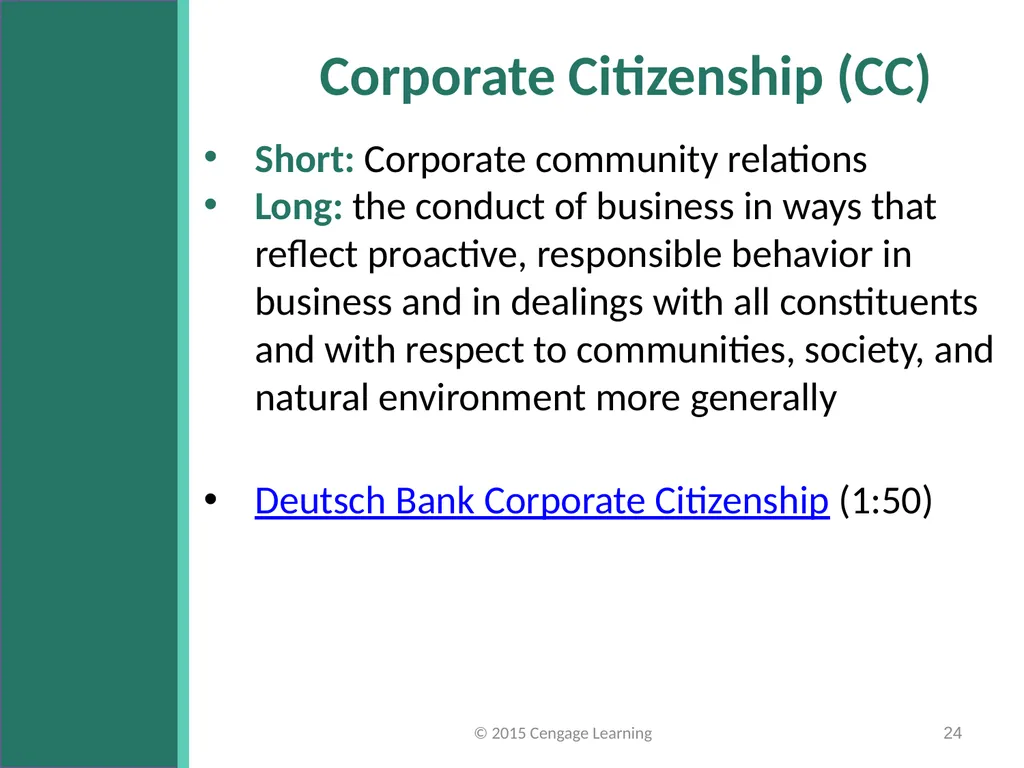 Key Topics Ch: 1 - 4 © 2015 Cengage Learning - slide 24 of 49