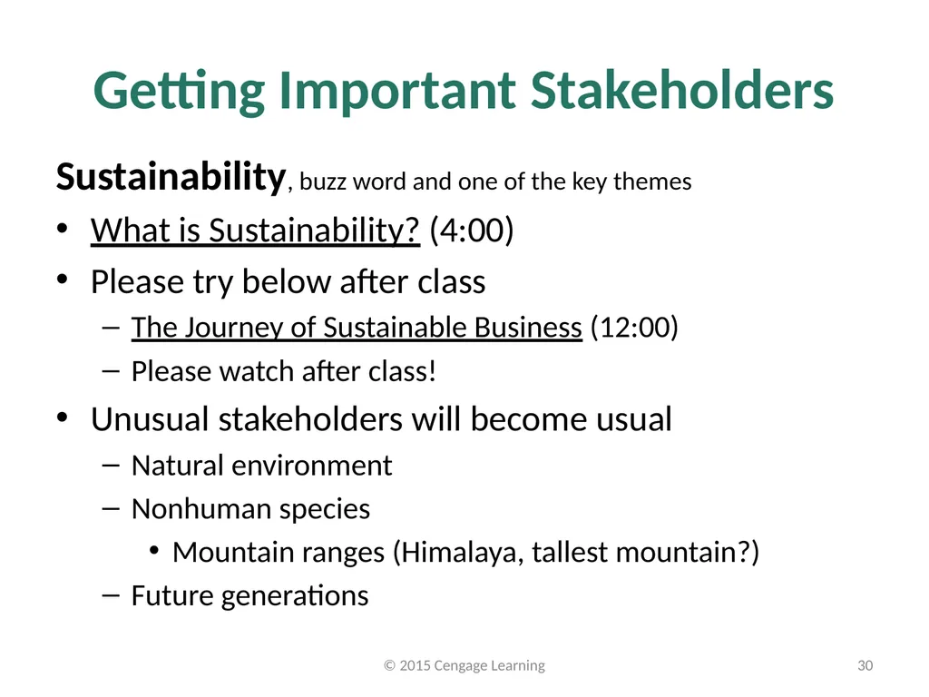Key Topics Ch: 1 - 4 © 2015 Cengage Learning - slide 30 of 49