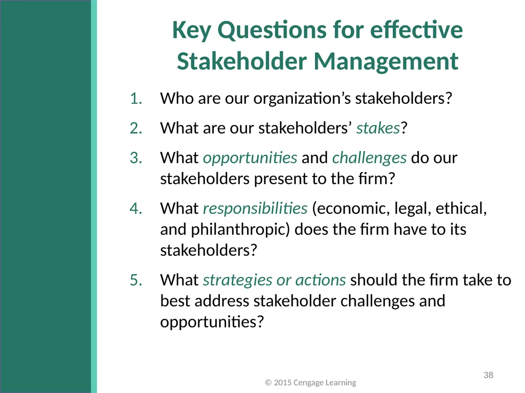 Key Topics Ch: 1 - 4 © 2015 Cengage Learning - slide 38 of 49