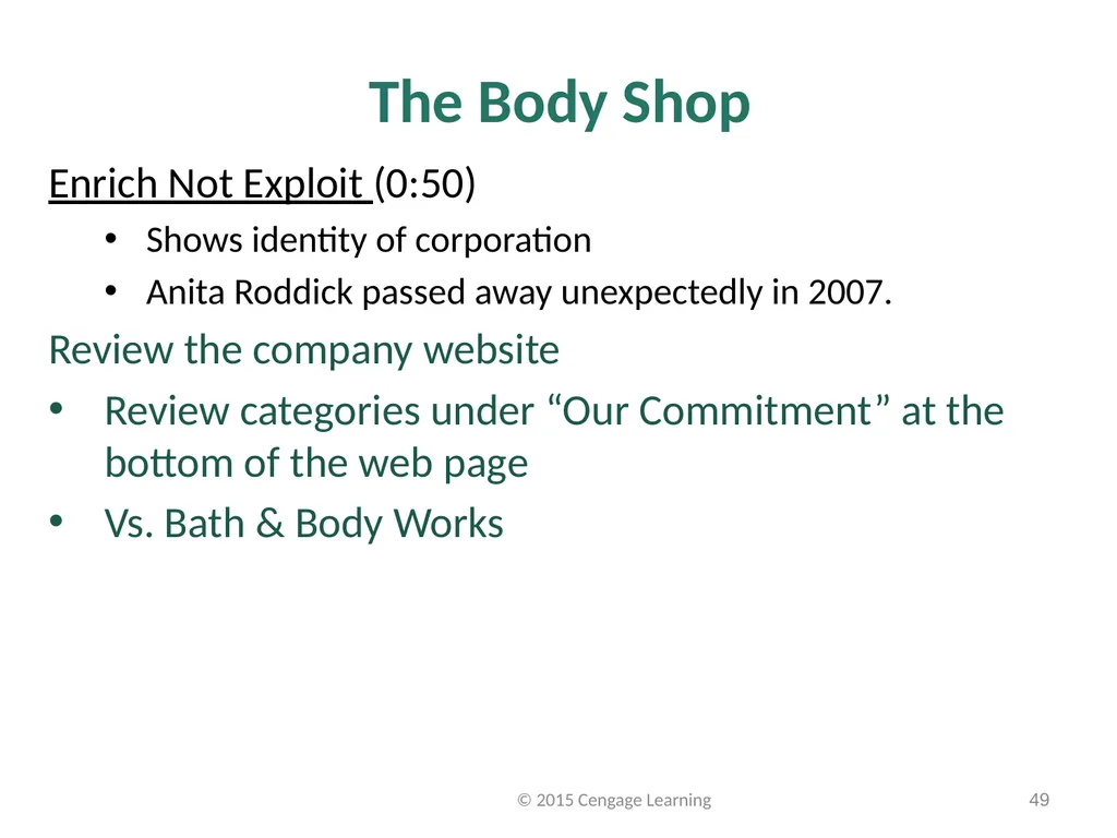 Key Topics Ch: 1 - 4 © 2015 Cengage Learning - slide 49 of 49