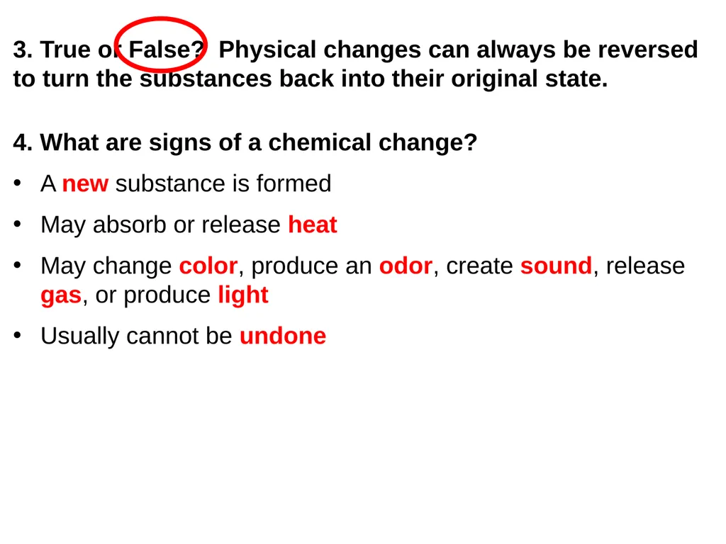 Time to Change Physical & Chemical Changes - slide 3 of 12