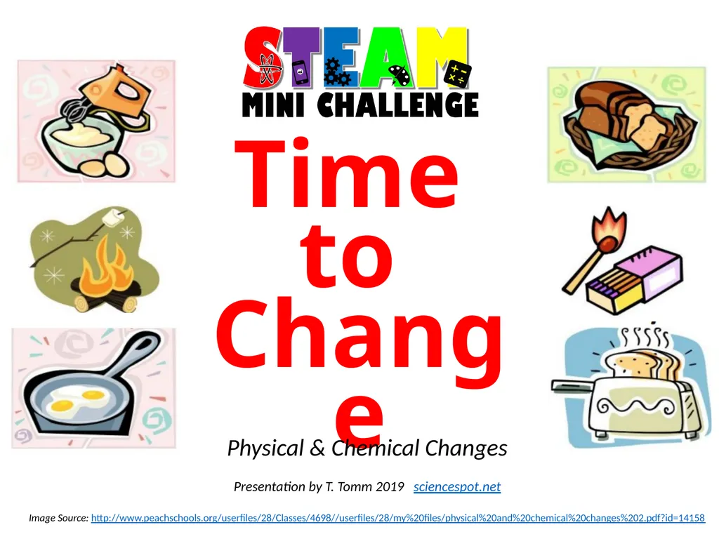 Time to Change Physical & Chemical Changes - slide 1 of 12