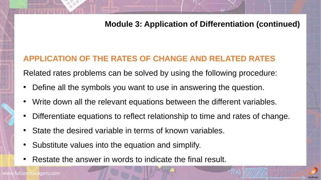 Mathematics N5 www.futuremanagers.com Module 1: - slide 10 of 24