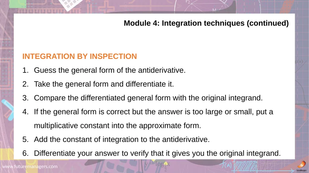 Mathematics N5 www.futuremanagers.com Module 1: - slide 12 of 24