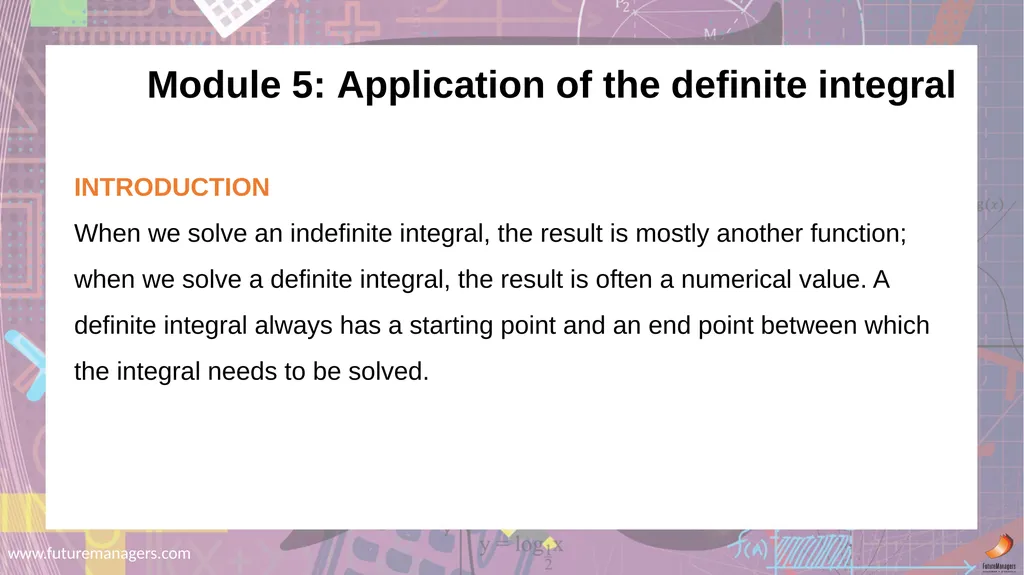 Mathematics N5 www.futuremanagers.com Module 1: - slide 15 of 24
