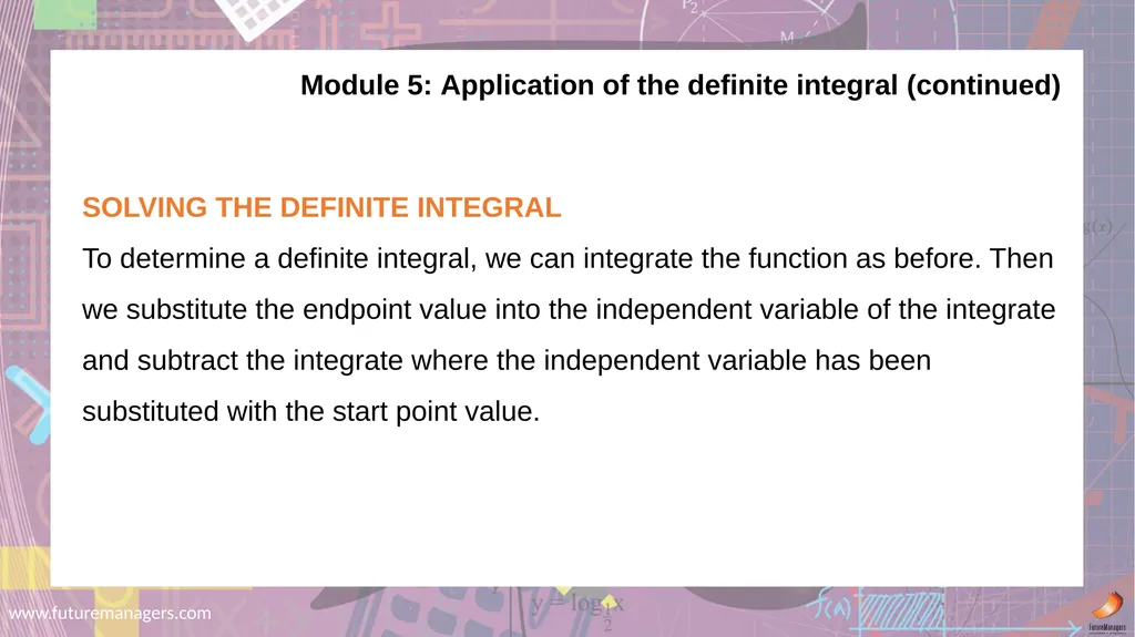 Mathematics N5 www.futuremanagers.com Module 1: - slide 16 of 24