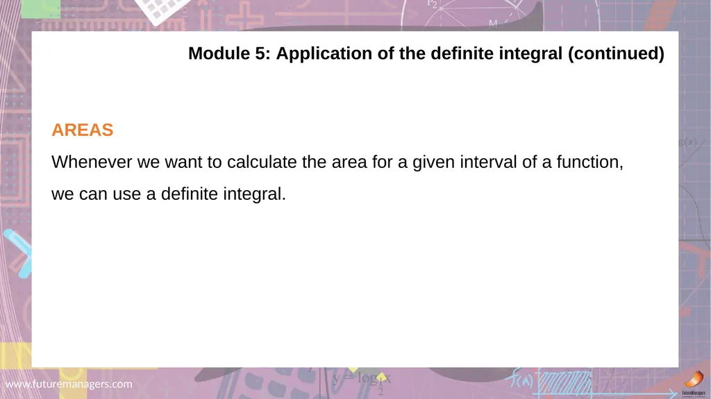 Mathematics N5 www.futuremanagers.com Module 1: - slide 17 of 24