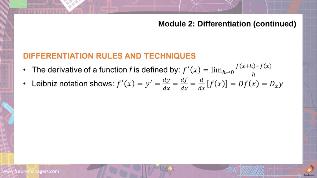 Mathematics N5 www.futuremanagers.com Module 1: - slide 6 of 24