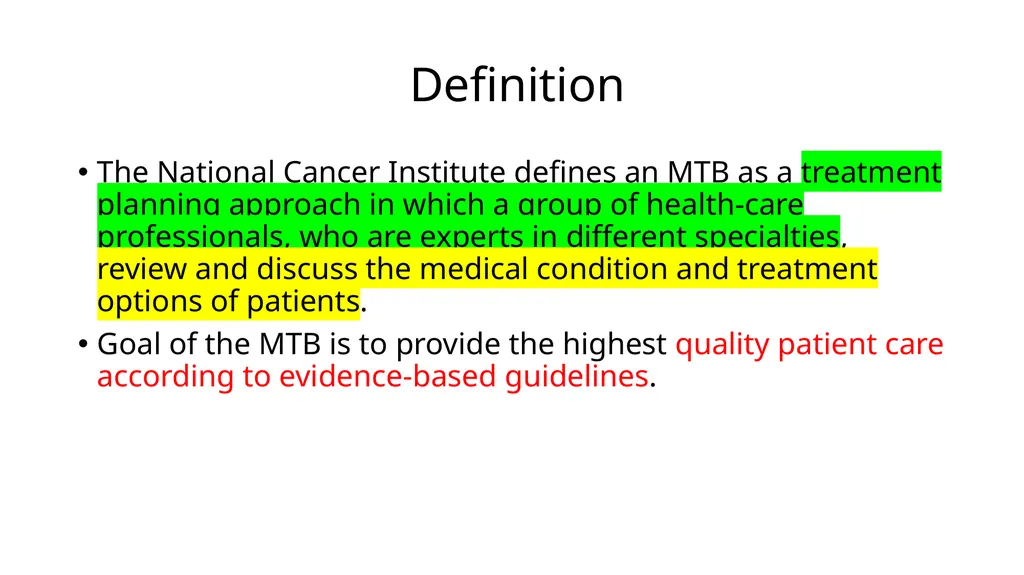 Multidisciplinary Tumor Boards (MTB) Thierry M. - slide 5 of 21
