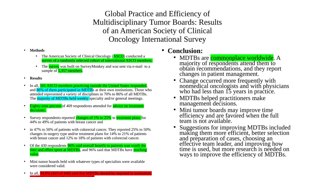 Multidisciplinary Tumor Boards (MTB) Thierry M. - slide 18 of 21