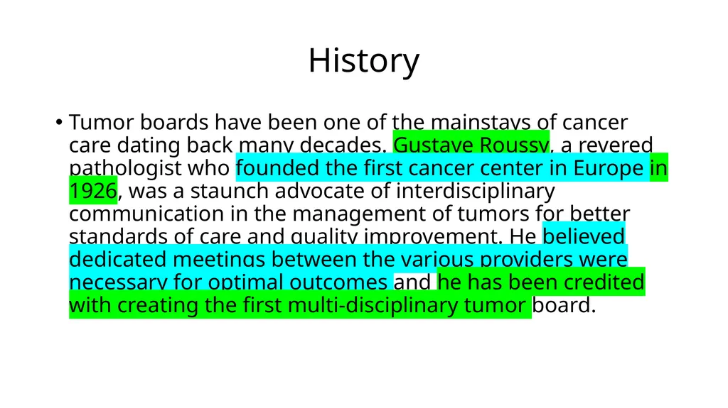 Multidisciplinary Tumor Boards (MTB) Thierry M. - slide 7 of 21