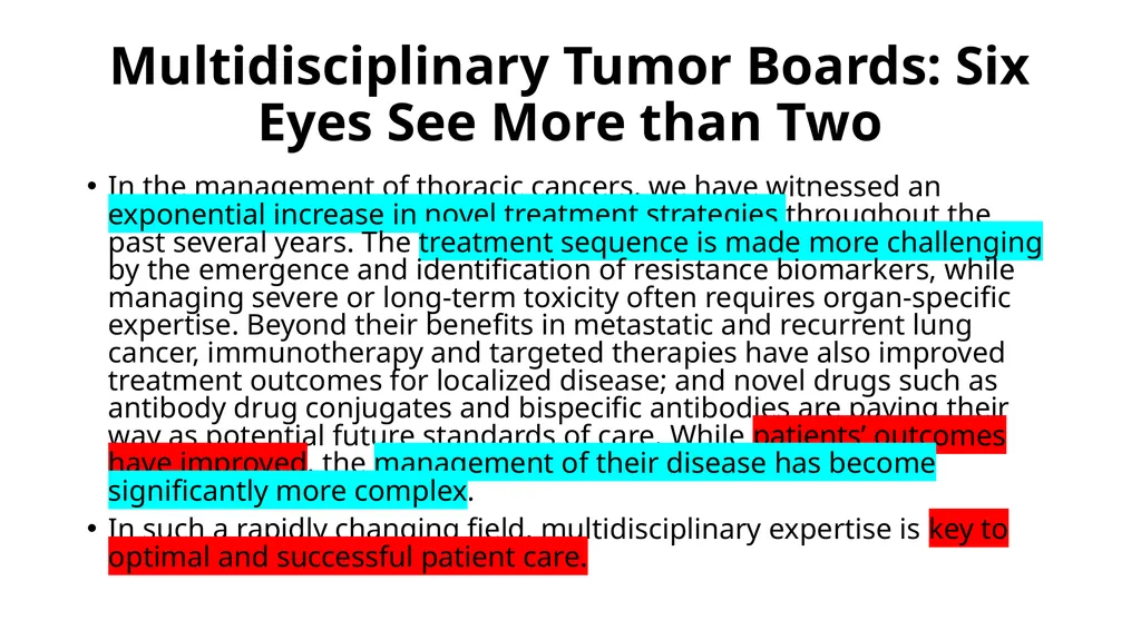 Multidisciplinary Tumor Boards (MTB) Thierry M. - slide 17 of 21