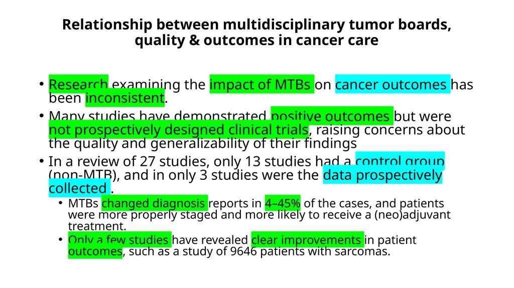 Multidisciplinary Tumor Boards (MTB) Thierry M. - slide 16 of 21
