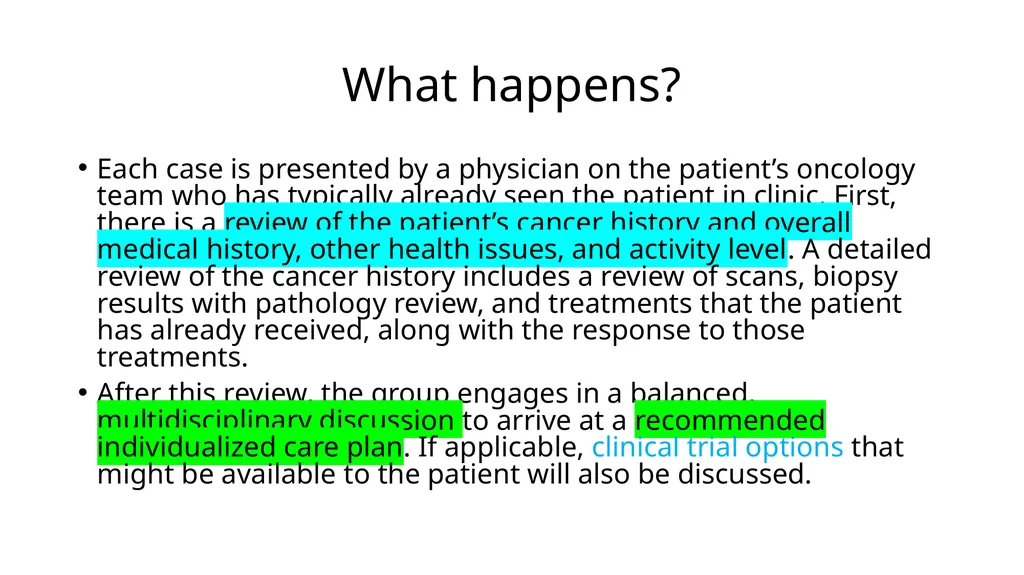 Multidisciplinary Tumor Boards (MTB) Thierry M. - slide 11 of 21