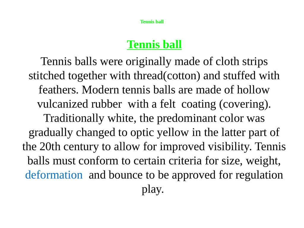 Chapter one Historical background of Tennis table - slide 25 of 118