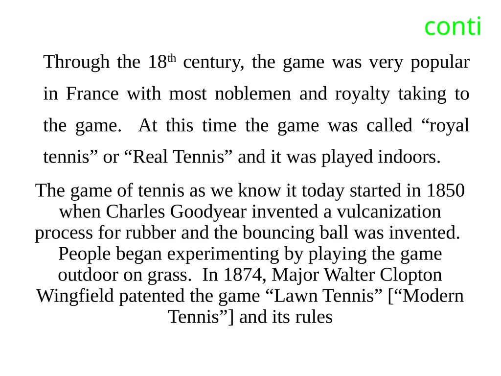 Chapter one Historical background of Tennis table - slide 3 of 118