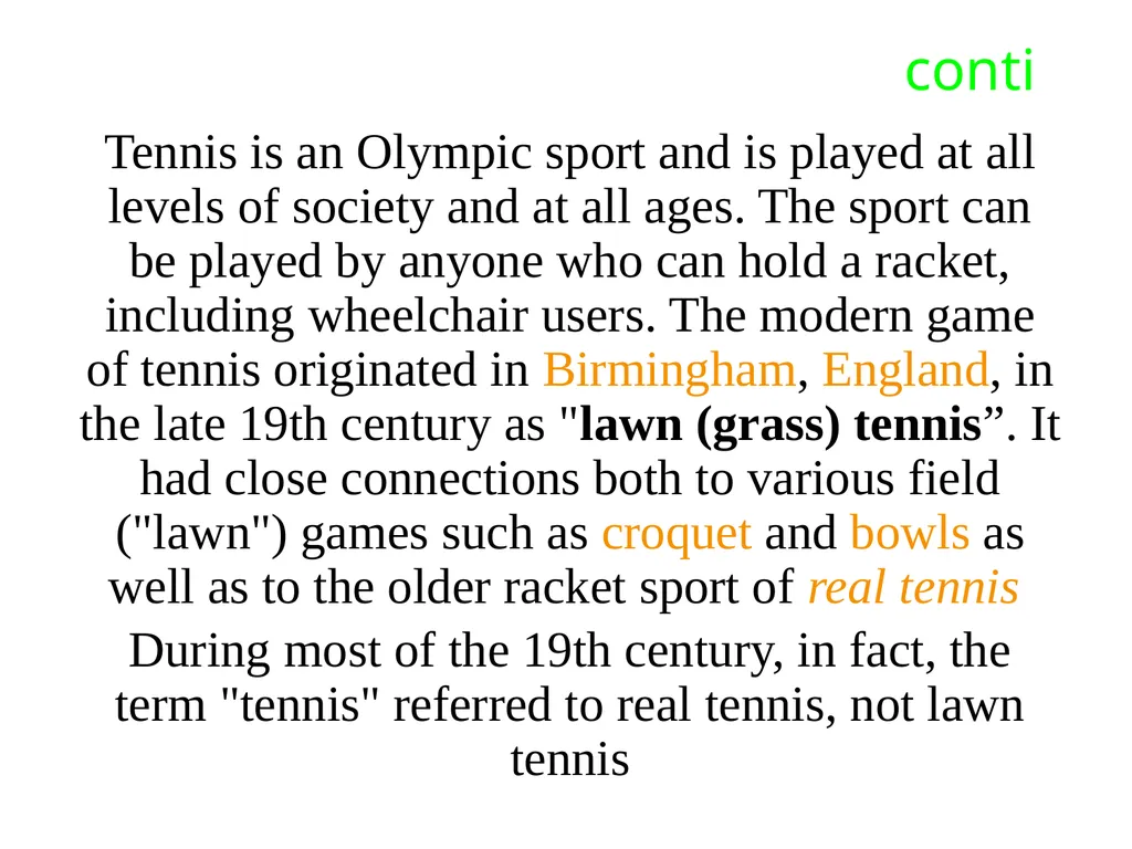 Chapter one Historical background of Tennis table - slide 6 of 118