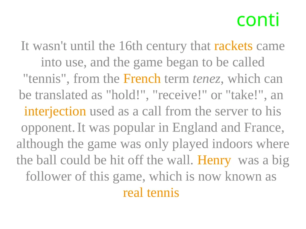 Chapter one Historical background of Tennis table - slide 9 of 118
