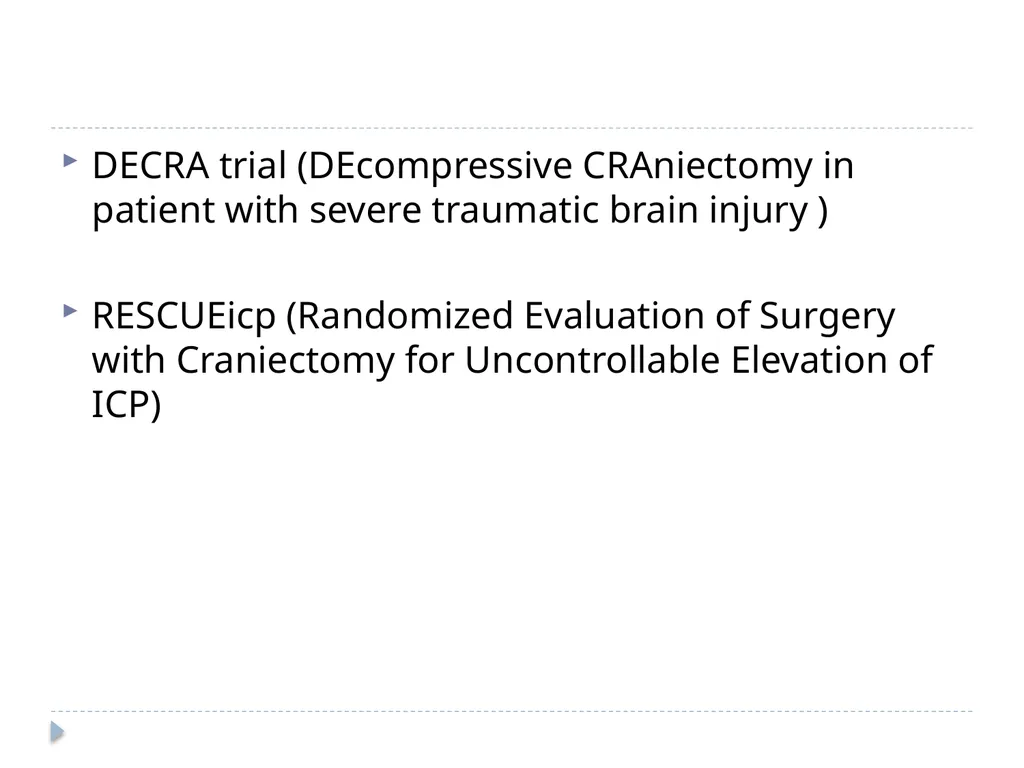 Decompressive craniectomy: Indication, technique, - slide 16 of 47