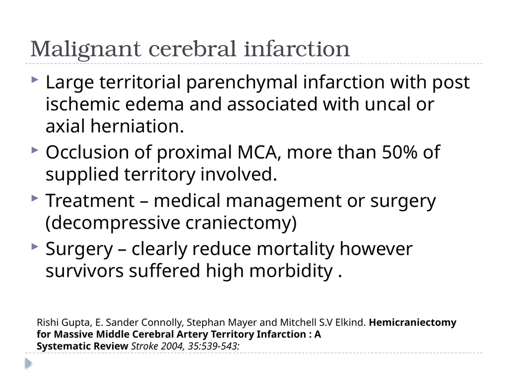 Decompressive craniectomy: Indication, technique, - slide 26 of 47