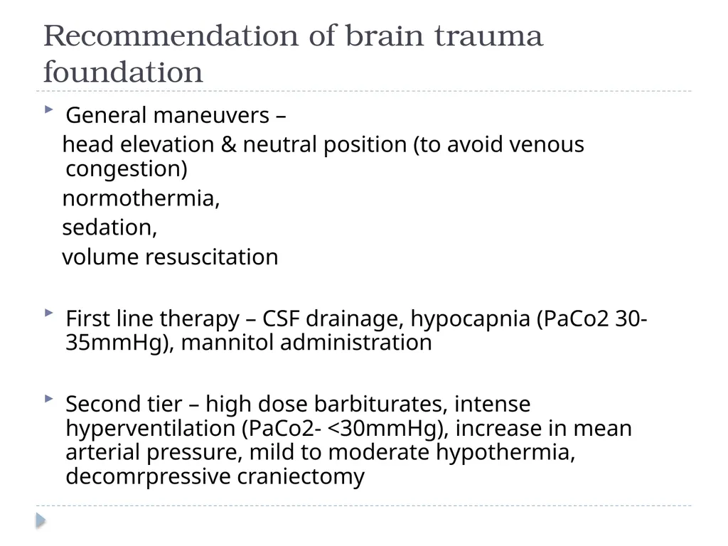 Decompressive craniectomy: Indication, technique, - slide 10 of 47