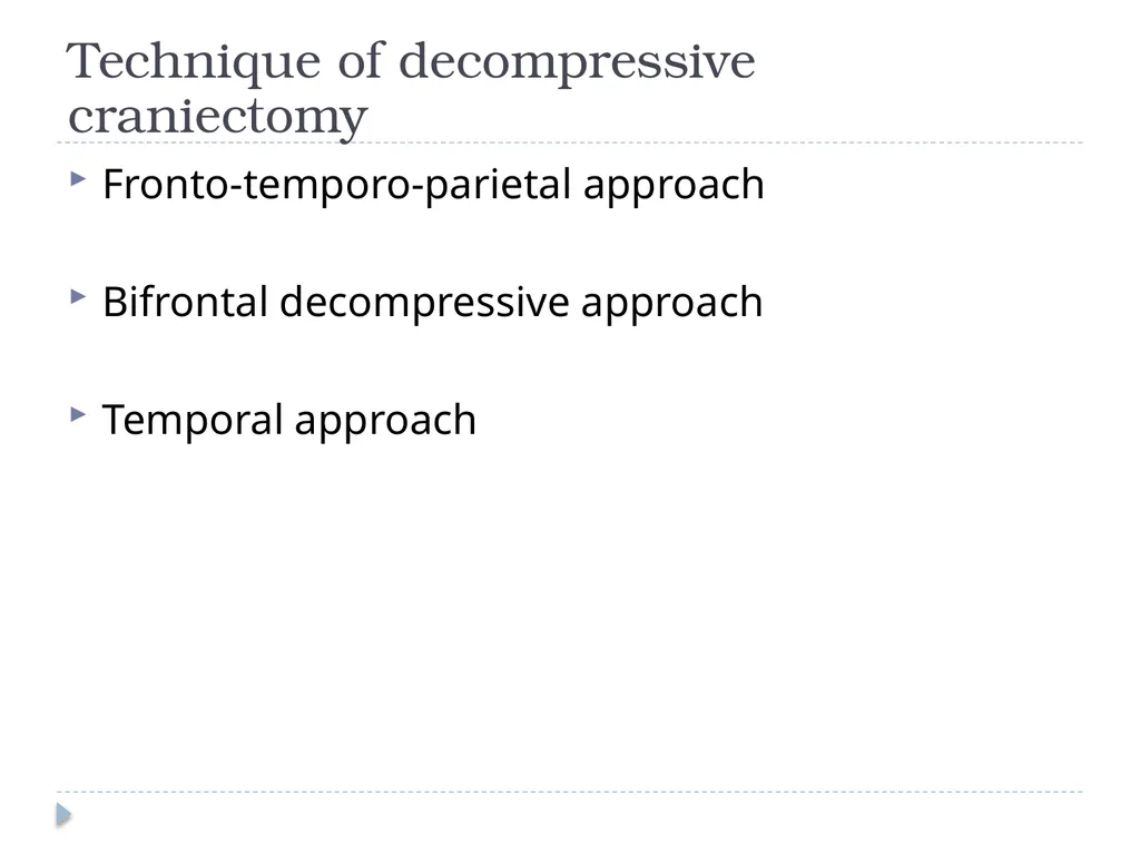 Decompressive craniectomy: Indication, technique, - slide 36 of 47
