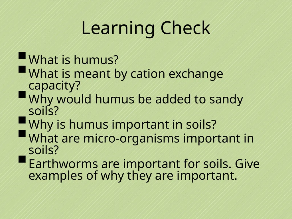 Leaving Certificate Agricultural Science Soil - slide 22 of 42