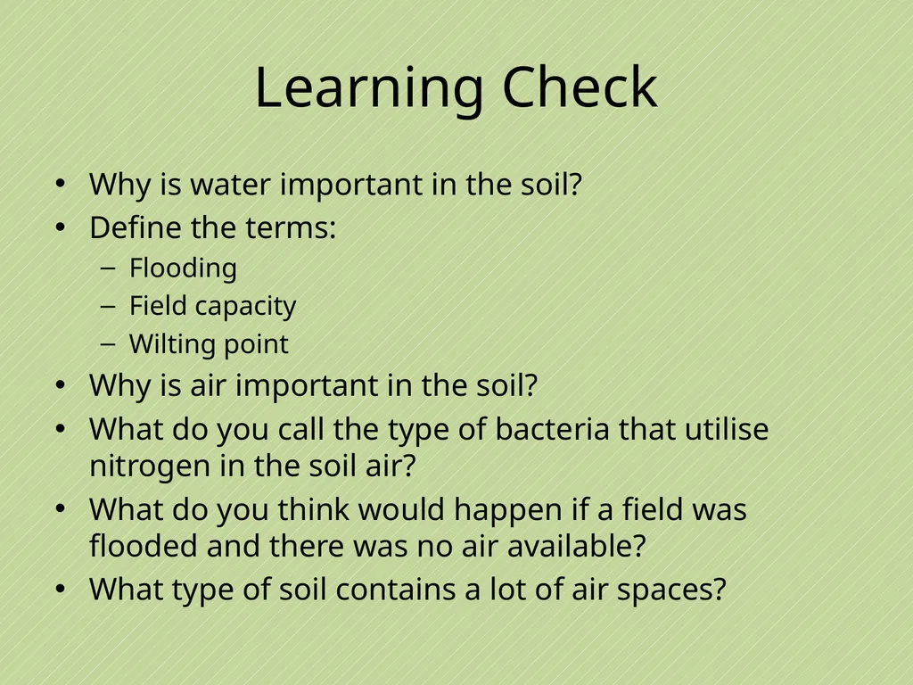 Leaving Certificate Agricultural Science Soil - slide 30 of 42