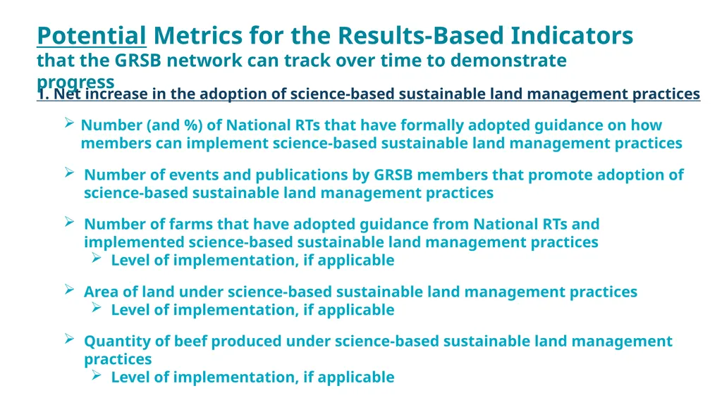 GRSB Nature Positive Goal Joint Working Group - slide 7 of 11