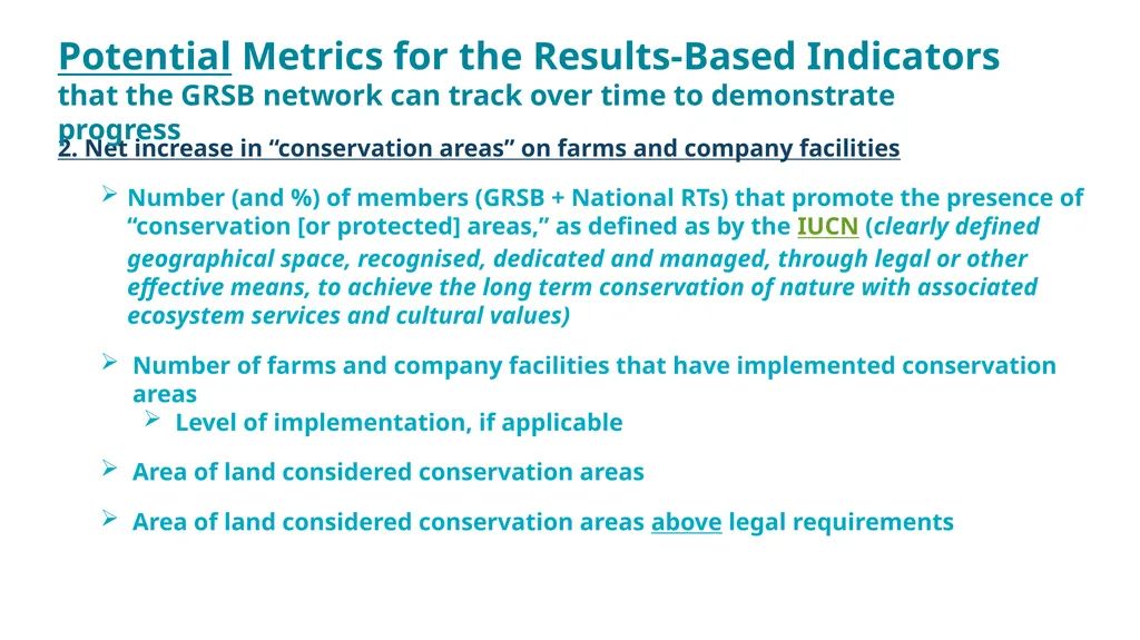 GRSB Nature Positive Goal Joint Working Group - slide 8 of 11