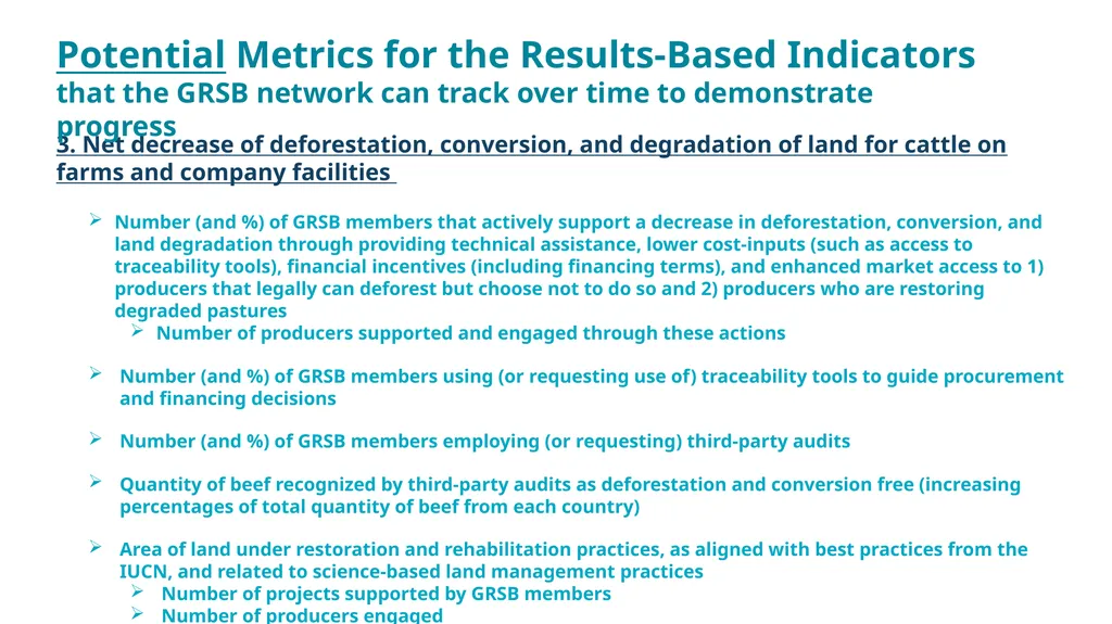 GRSB Nature Positive Goal Joint Working Group - slide 9 of 11