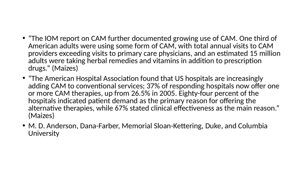 Integrative Care – An Essential Component for - slide 6 of 18