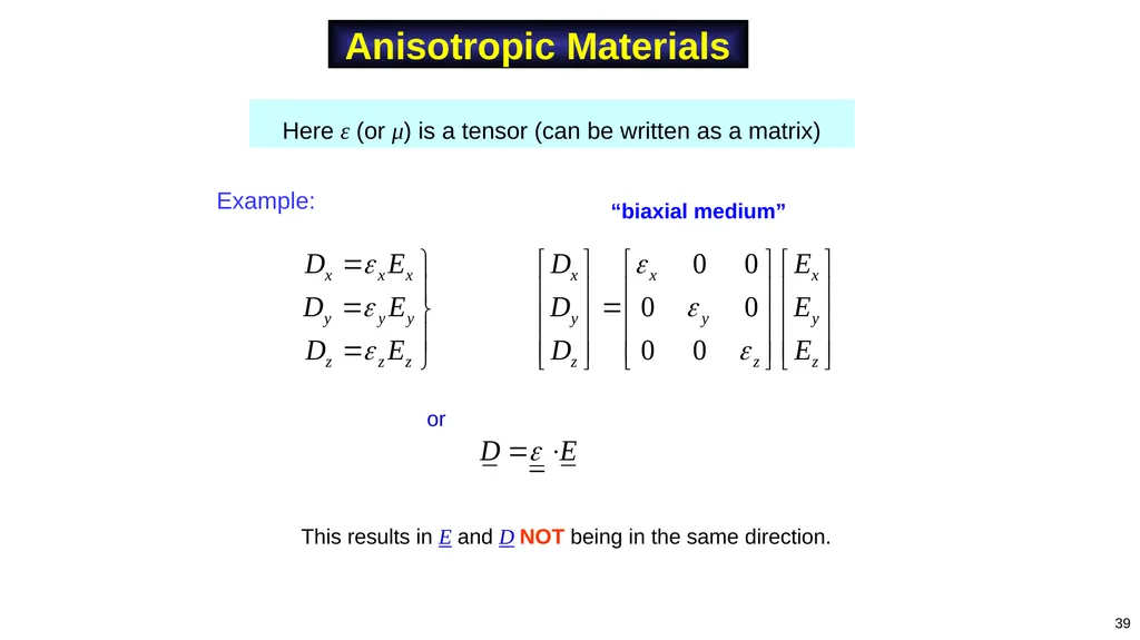 Adapted from notes by Prof. Stuart A. Long 1 Notes - slide 39 of 41