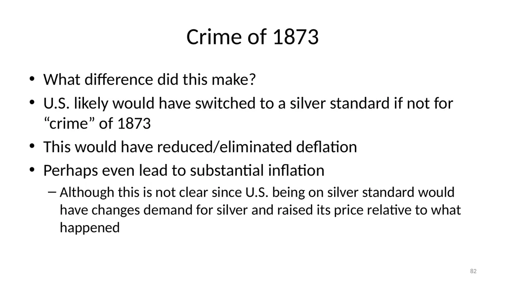 Lecture 10: Money, Inflation, and Output - slide 82 of 85