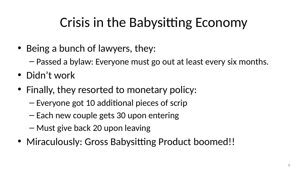 Lecture 10: Money, Inflation, and Output - slide 6 of 85