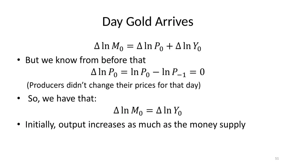 Lecture 10: Money, Inflation, and Output - slide 51 of 85