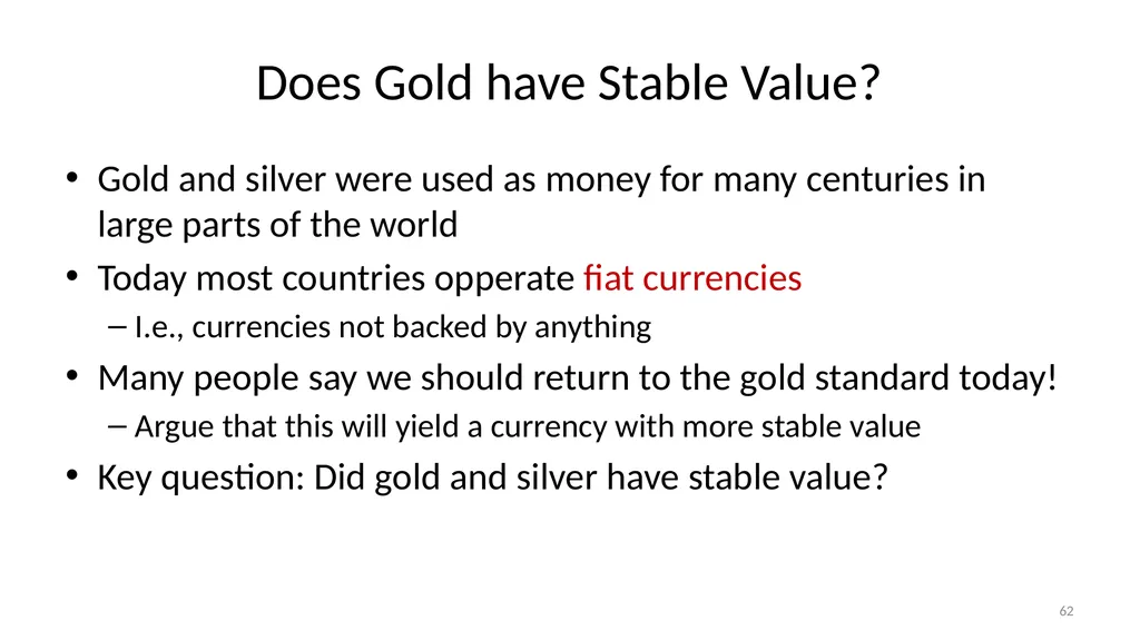 Lecture 10: Money, Inflation, and Output - slide 62 of 85