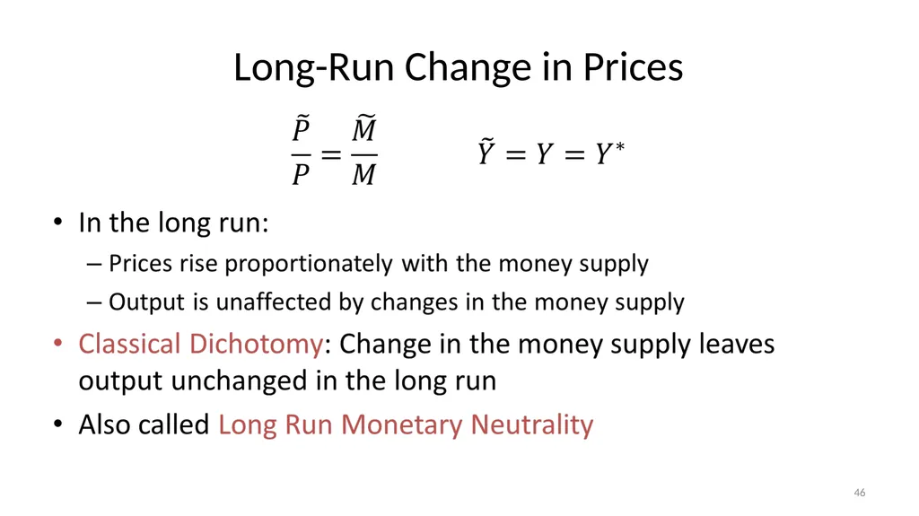 Lecture 10: Money, Inflation, and Output - slide 46 of 85