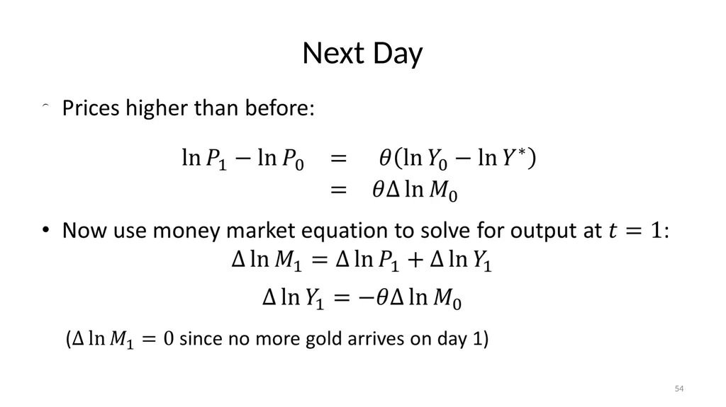 Lecture 10: Money, Inflation, and Output - slide 54 of 85