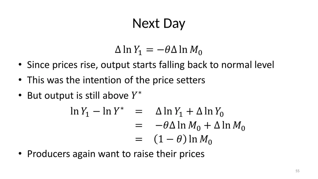 Lecture 10: Money, Inflation, and Output - slide 55 of 85