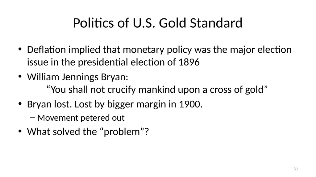 Lecture 10: Money, Inflation, and Output - slide 83 of 85