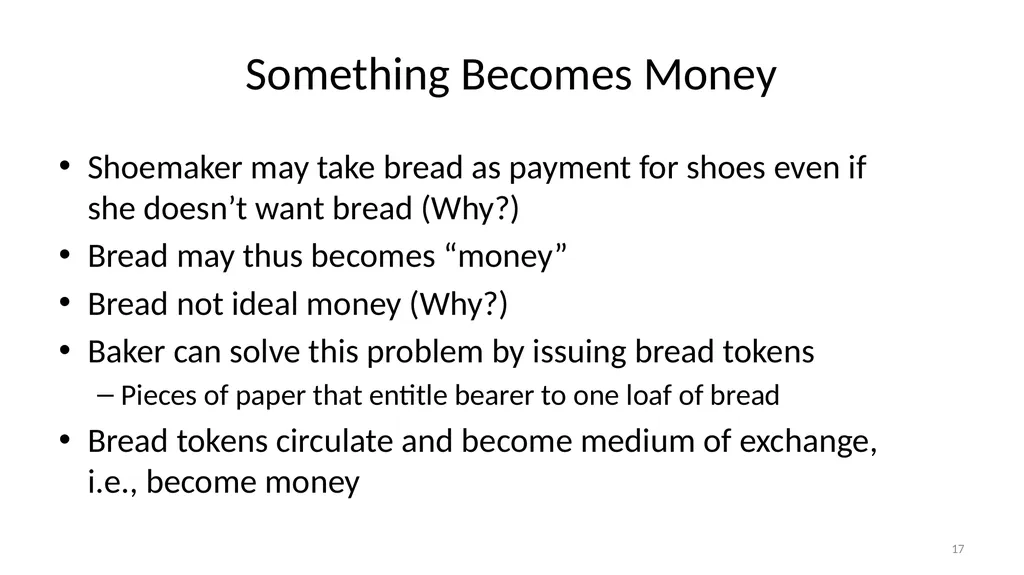 Lecture 10: Money, Inflation, and Output - slide 17 of 85