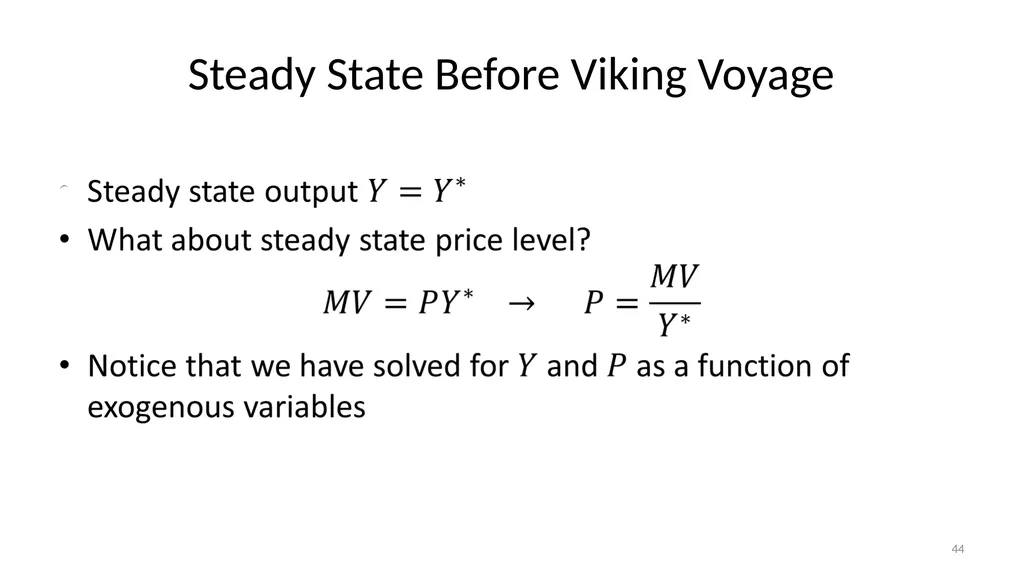 Lecture 10: Money, Inflation, and Output - slide 44 of 85