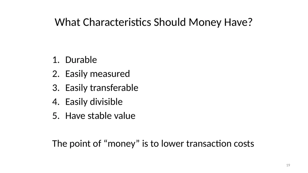 Lecture 10: Money, Inflation, and Output - slide 19 of 85