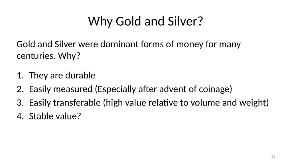 Lecture 10: Money, Inflation, and Output - slide 21 of 85