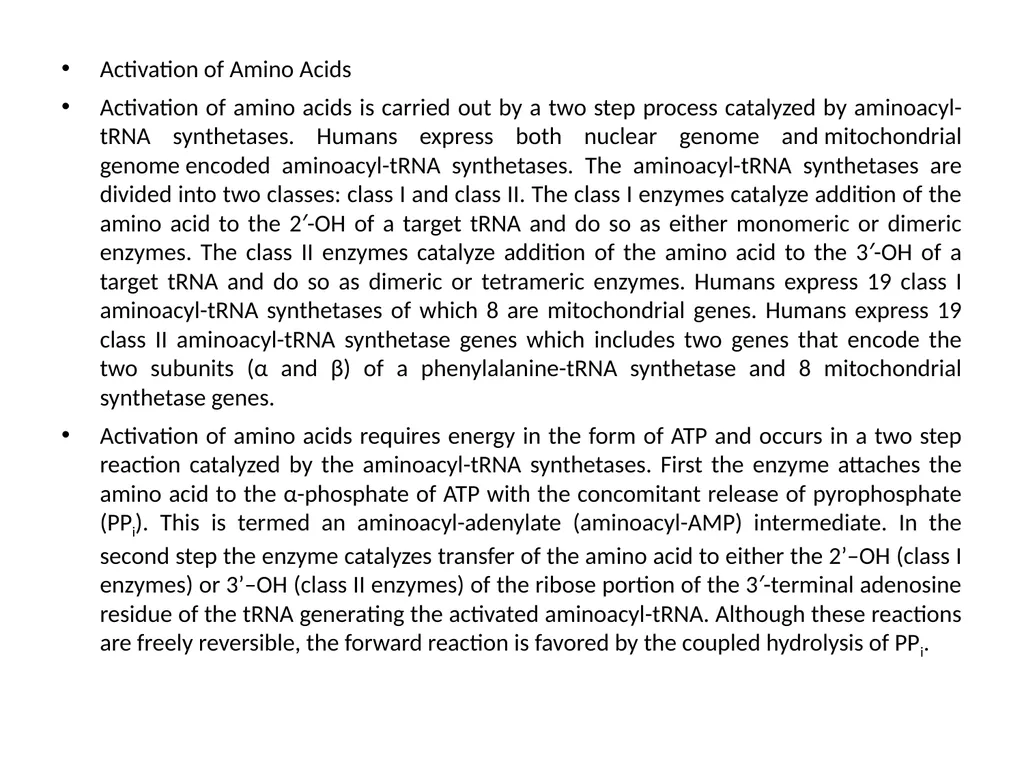 TRANSLATION Translation is the RNA directed - slide 8 of 15