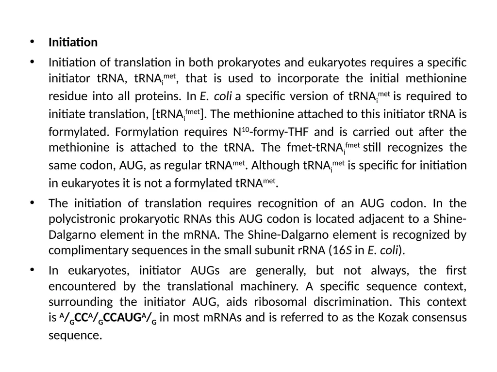 TRANSLATION Translation is the RNA directed - slide 10 of 15