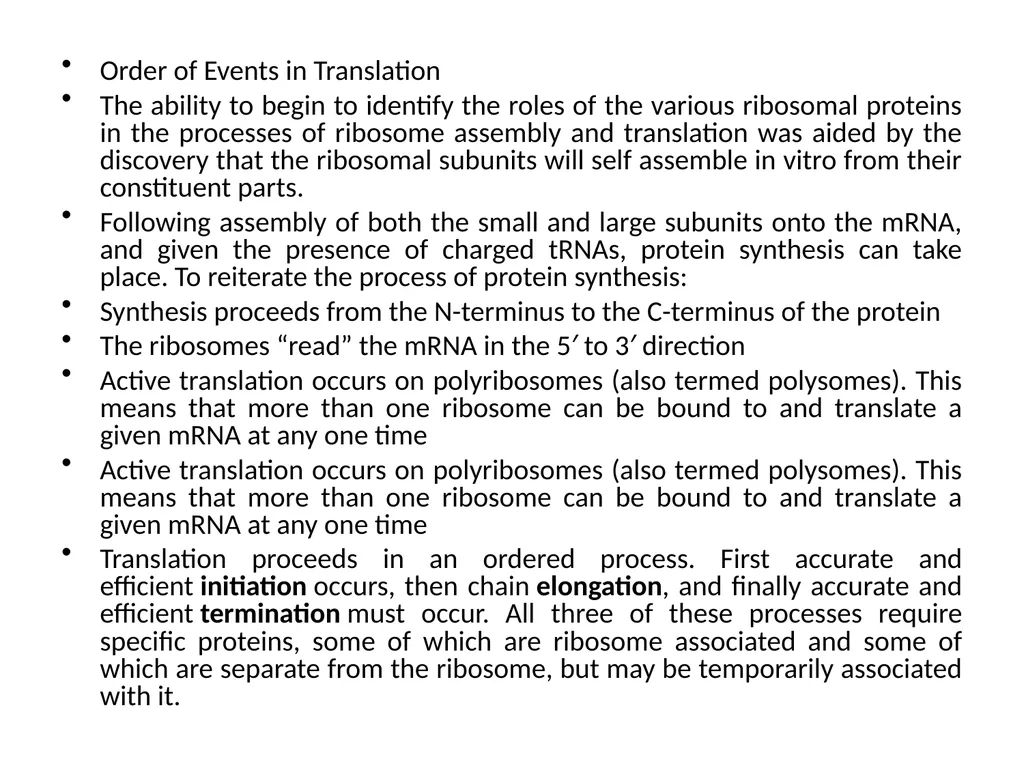 TRANSLATION Translation is the RNA directed - slide 9 of 15
