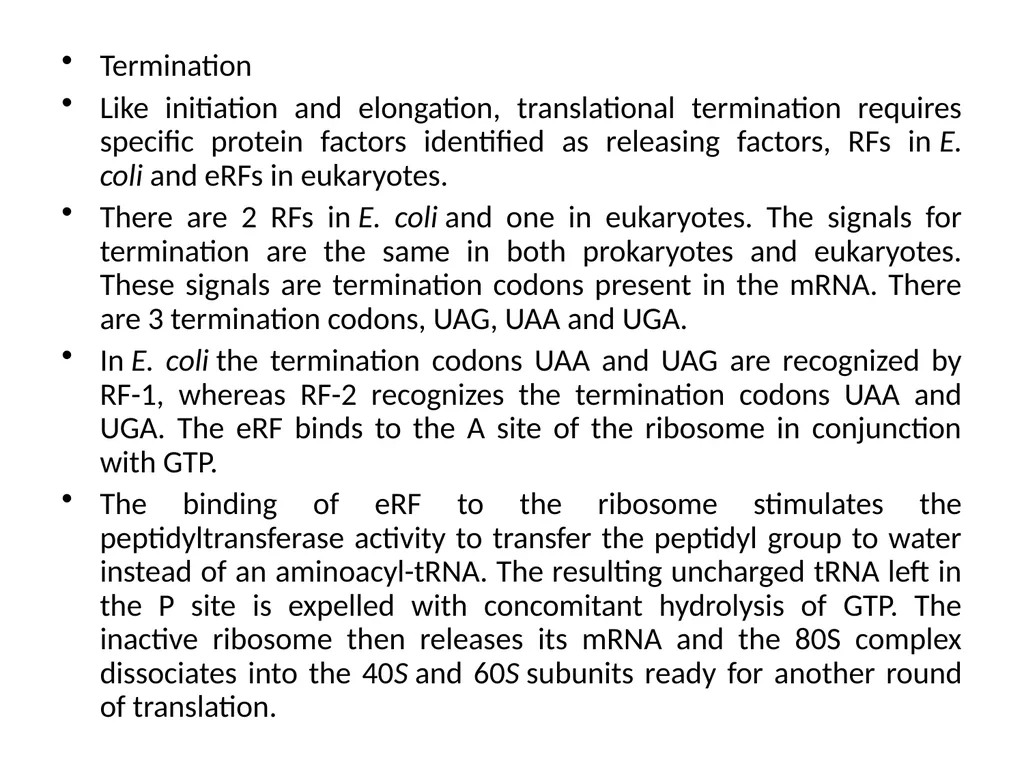 TRANSLATION Translation is the RNA directed - slide 15 of 15